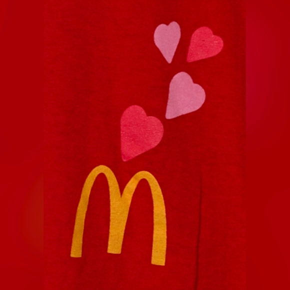 McDonald's T-shirt. Sz. Med. Red. Like New. - Picture 4 of 4